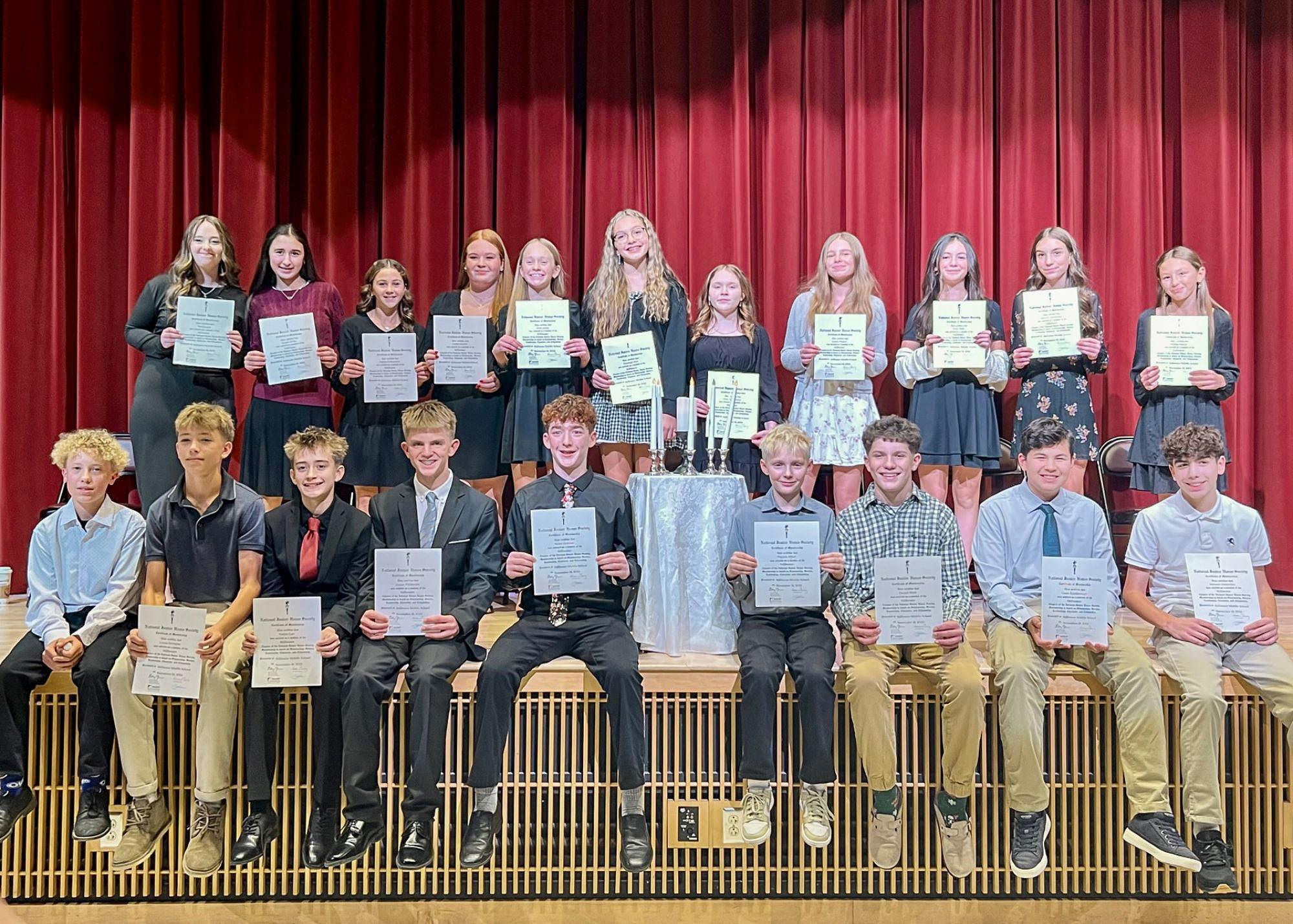 Two Students Posing and making Peace Signs
