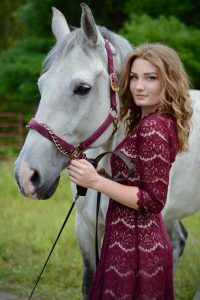 Sydnie Galarneau poses for her senior formal picture