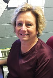 Headshot of food services manager Joan Hopeck