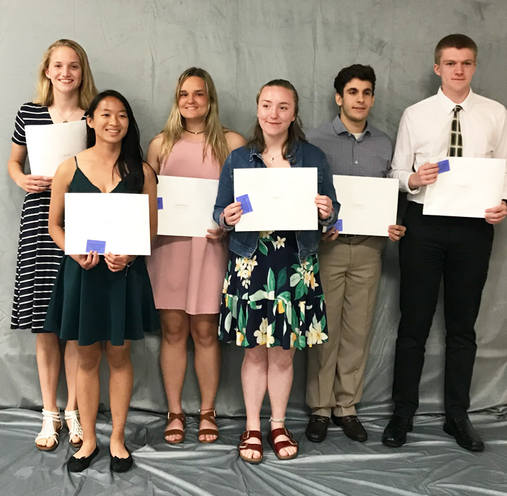 11th grade students with their top six certificates