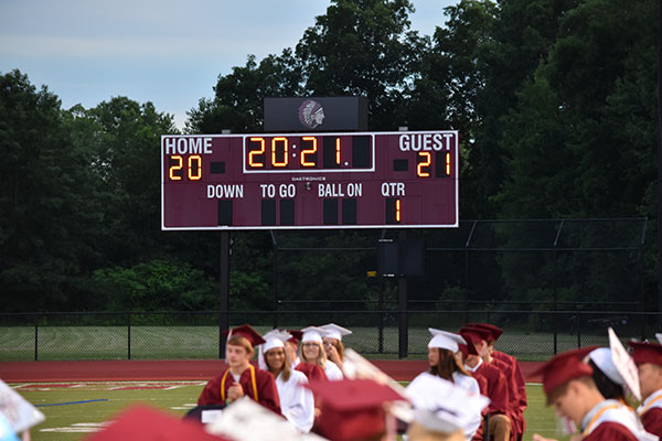 grads and scoreboard 