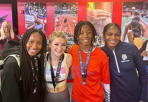 New Balance Nationals top-four US high school long jumpers