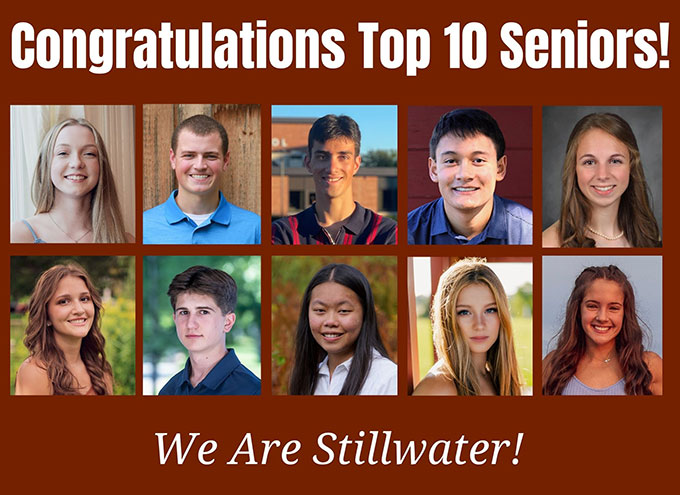 Photos of top 10 seniors