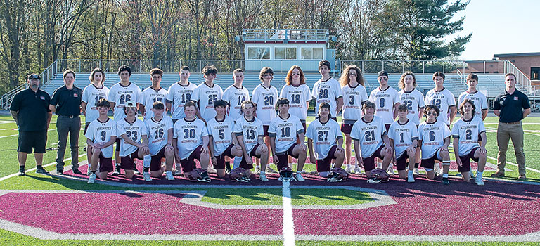 Varsity boys lacrosse team