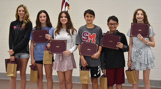 top 6 7th grade students