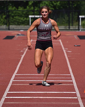 Gianna running before jumping