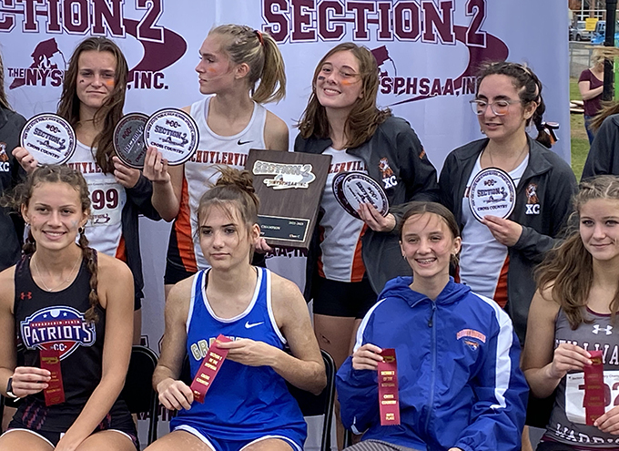 Jacey Locci with runners at Section 2