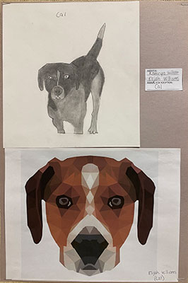 artwork of a dog