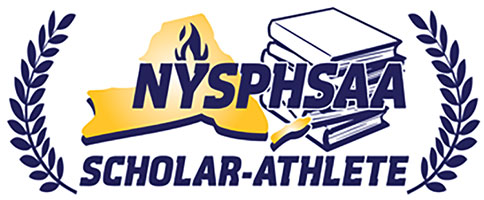 graphic treatment of the words NYSPHSAA Scholar-Athlete