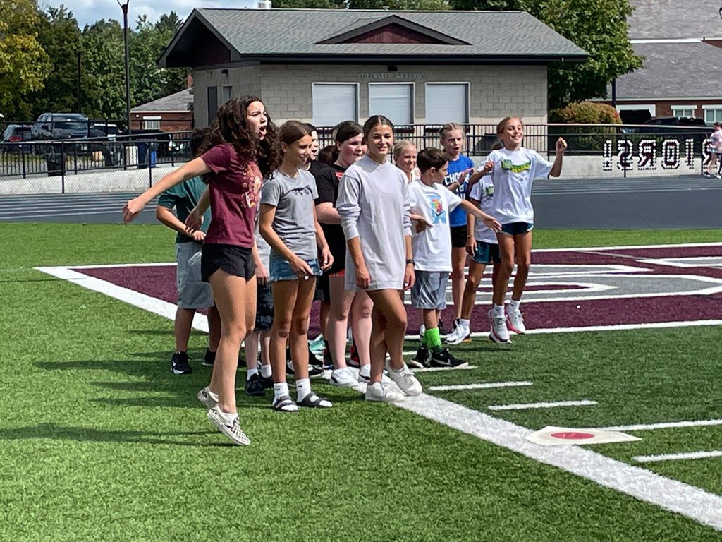 Students cheering 