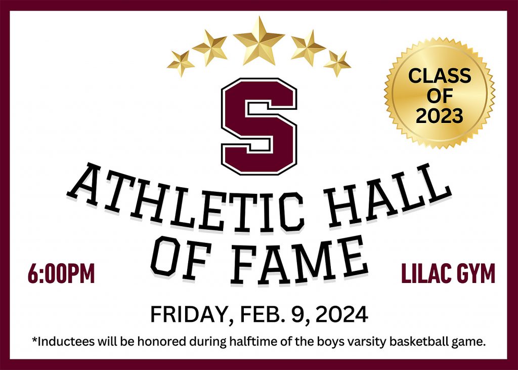 Stillwater Athletic Hall of Fame, Class of 2023. Friday, Feb. 9, 2024. 6PM. Lilac Gym. *Inductees will be honored during halftime of the boys varsity basketball game.