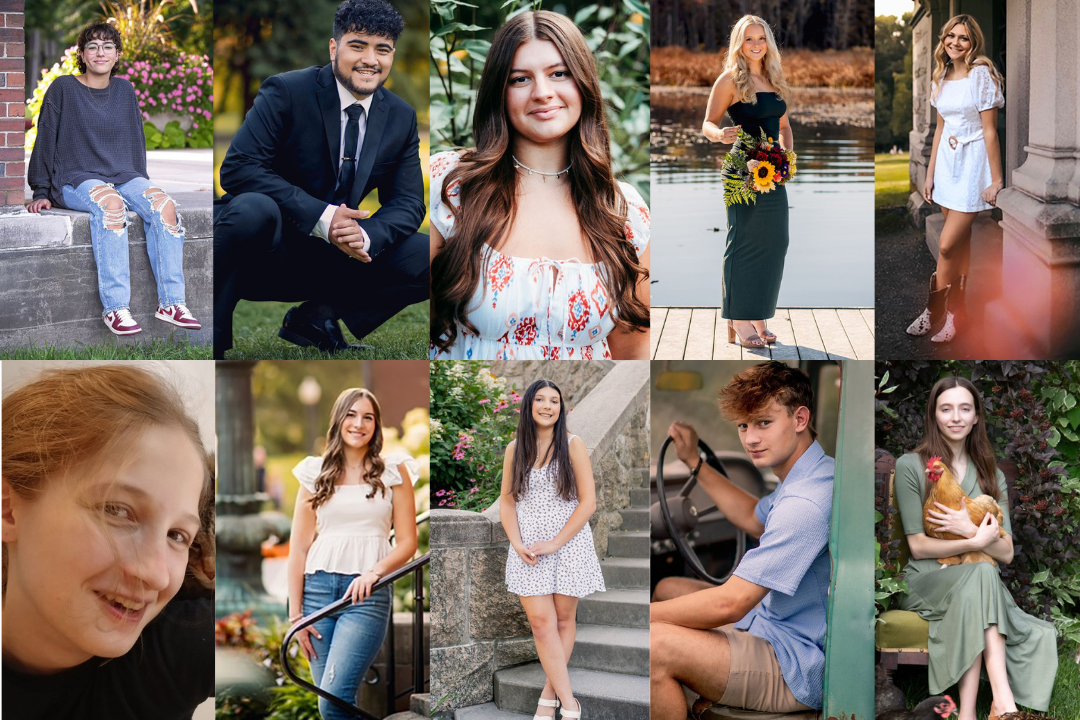 Collage of top 10 students.
