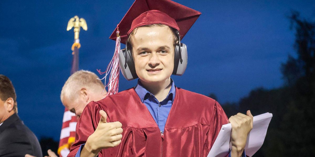 High School Students Celebrating Graduation