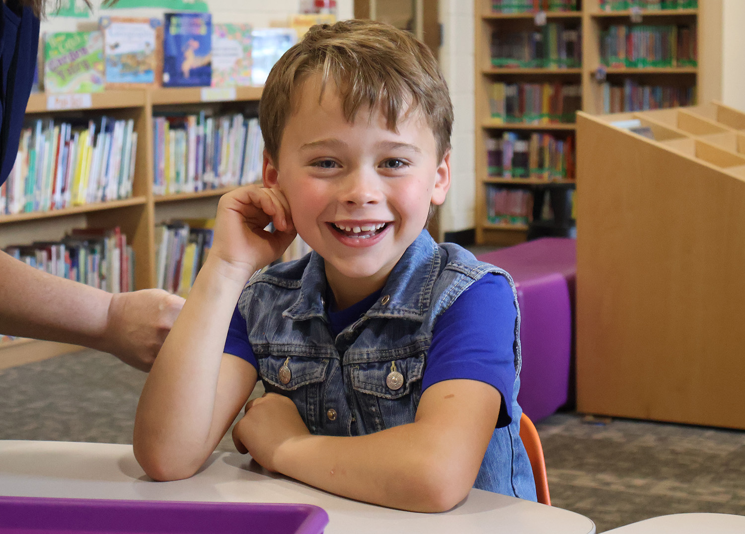 young student dressed up for kindergarten graduation