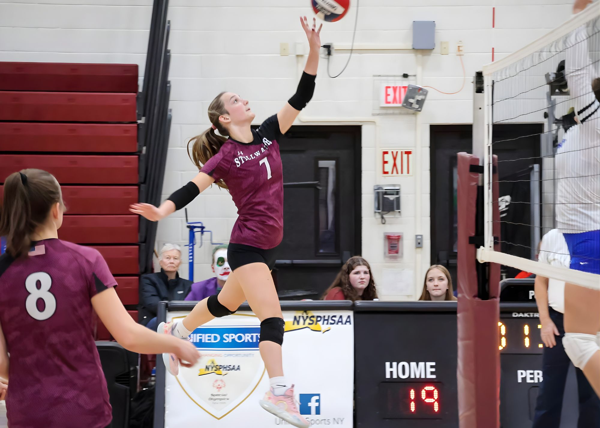 basketball students standing together posing for photo