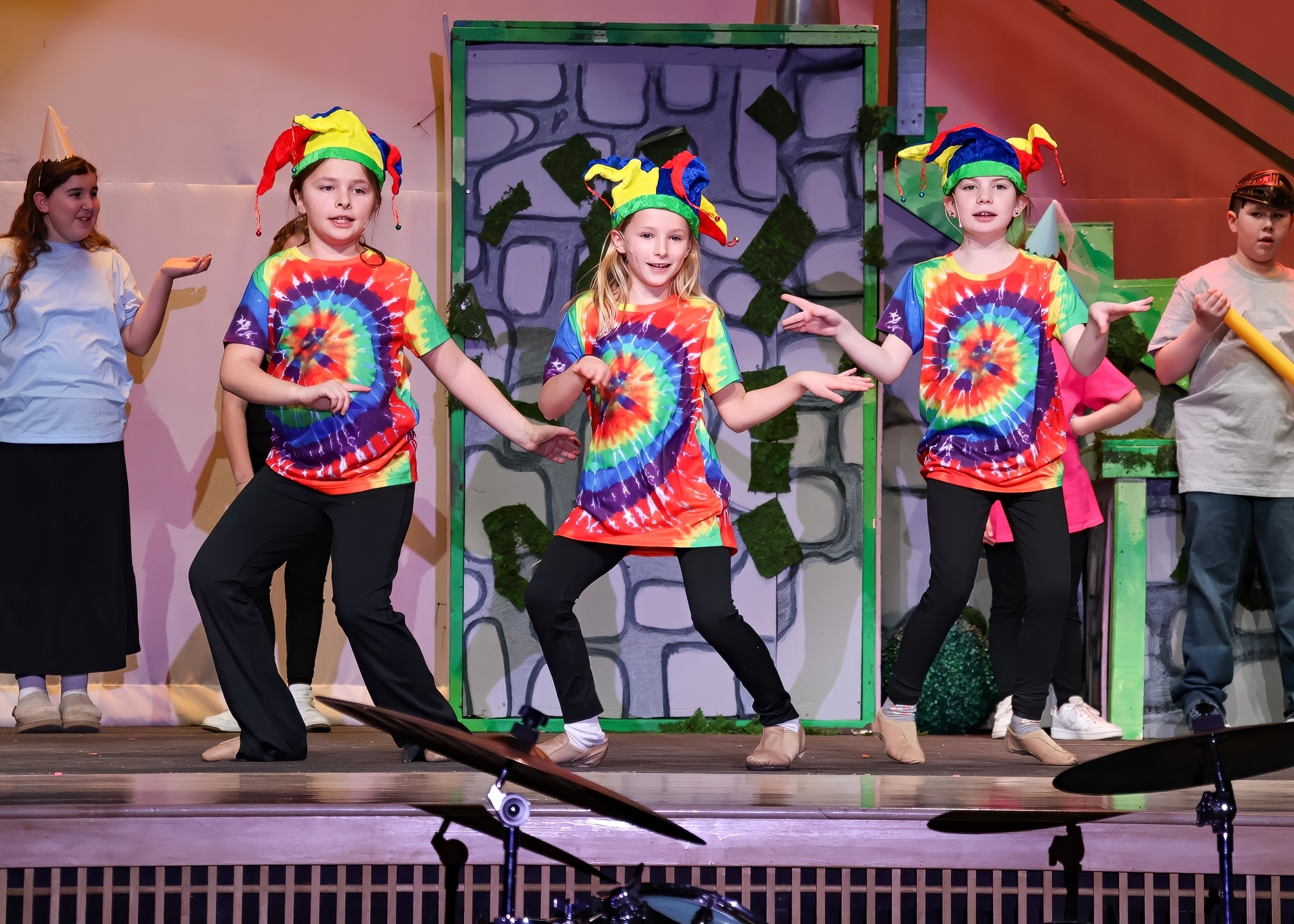 Student and Principal engaging in a high five.