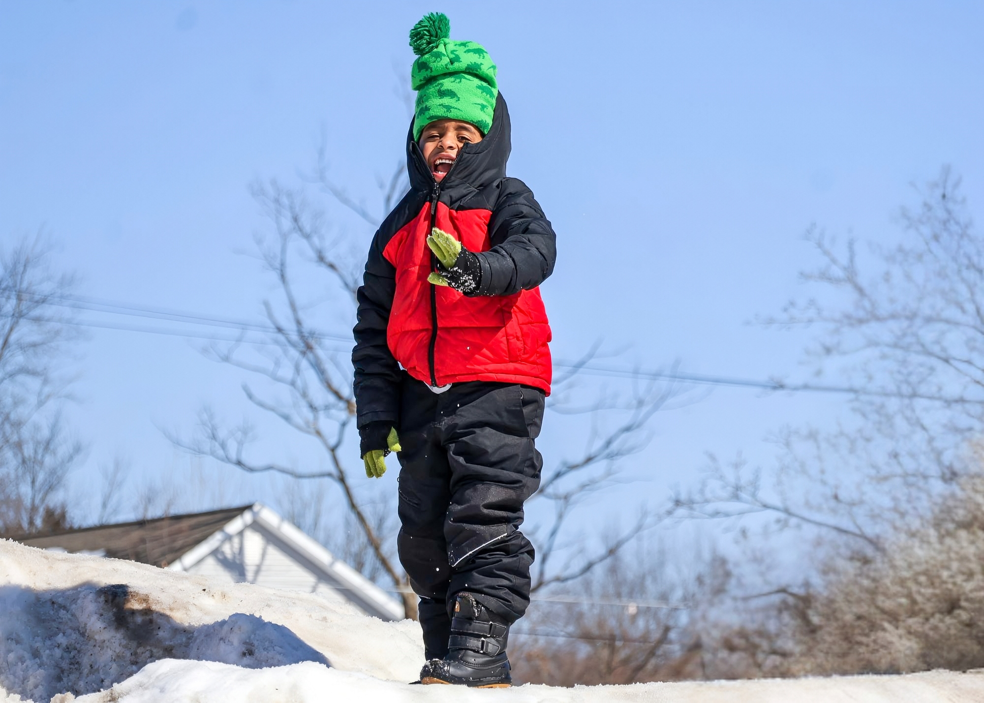 two students smiling at the playground