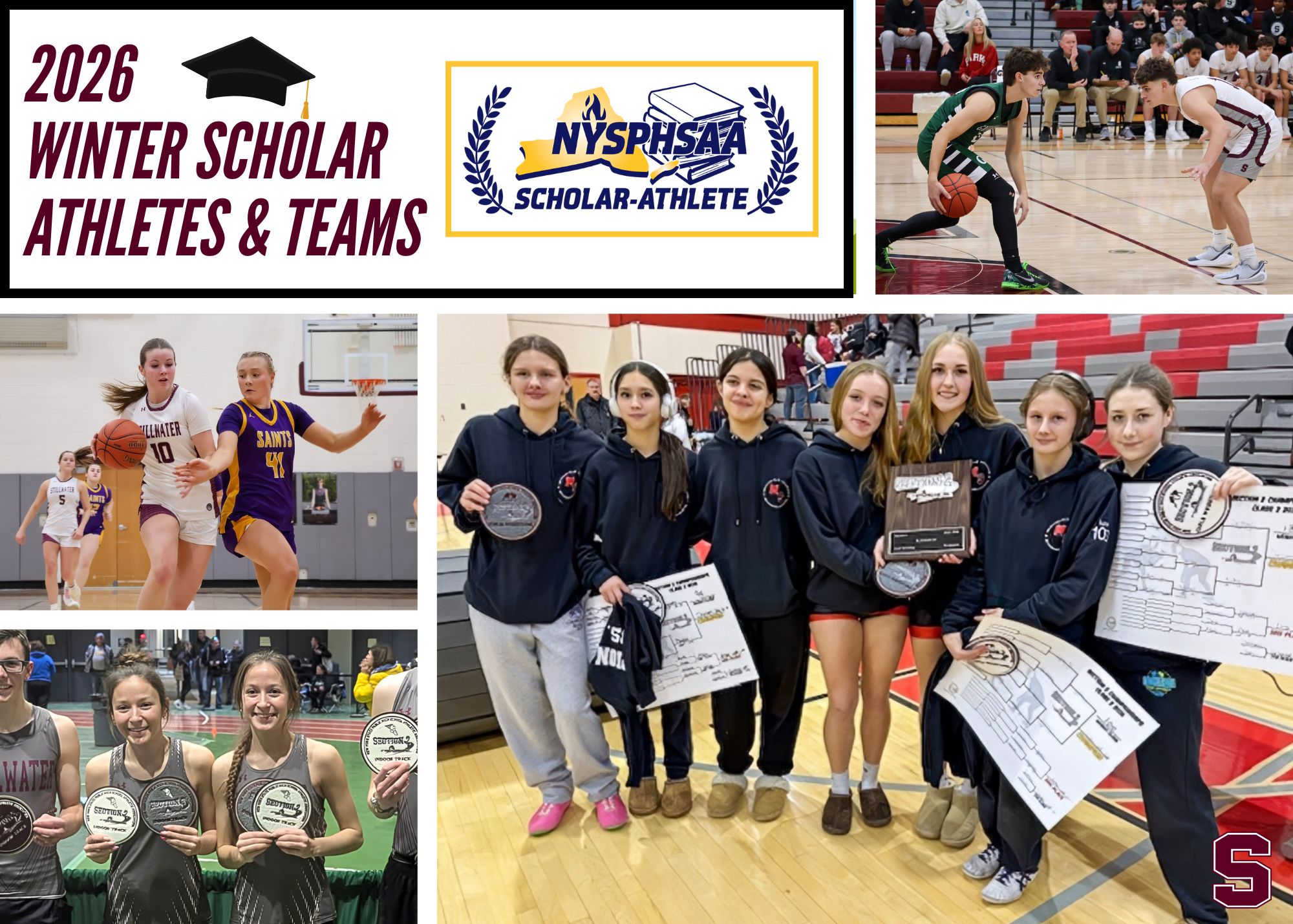 Four winter sport teams and 29 students earn scholar athlete recognition from NYSPHSAA