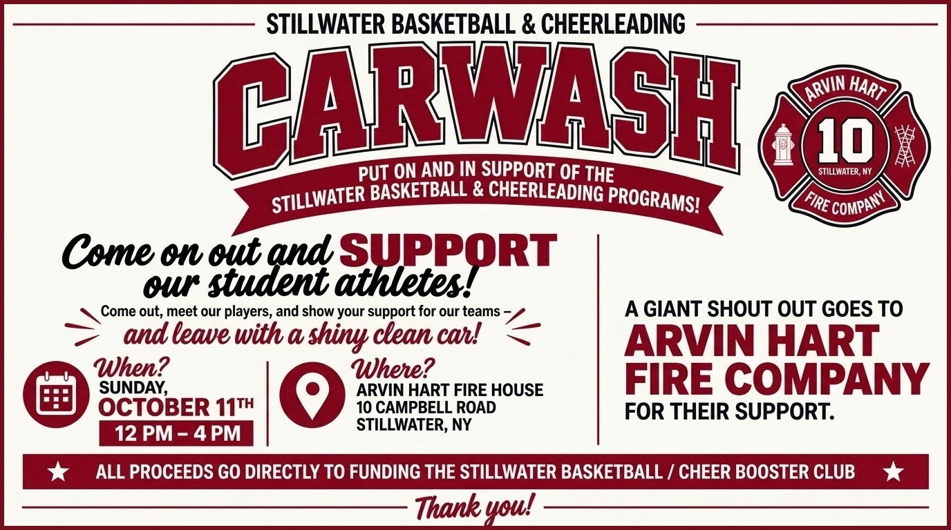 Support Stillwater basketball and cheerleading at their car wash fundraiser on Oct. 11